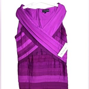 Colleen Lopez My Favorite Things Dress Purple Sleeveless Size 1X NWT